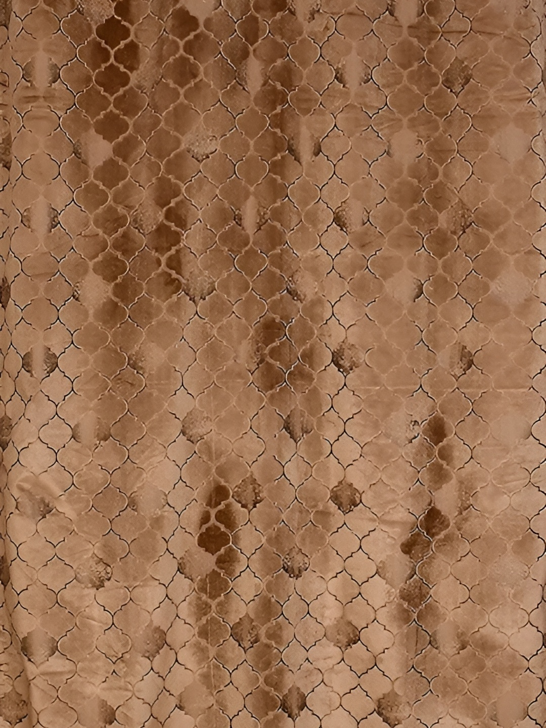 

Galaxy Home Decor Beige Floral Room Darkening Long Door Curtain