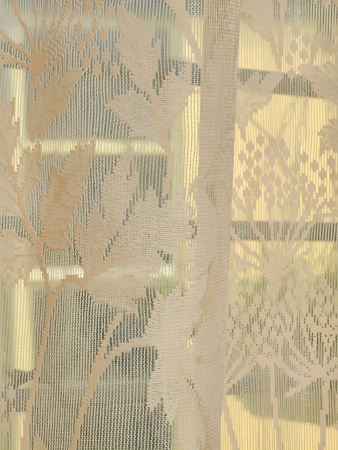 

Galaxy Home Decor Beige Floral Room Darkening Window Curtain