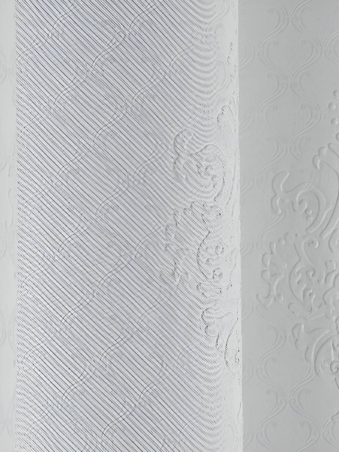 

Galaxy Home Decor Silver-Toned Set of 2 Floral Room Darkening Window Curtain
