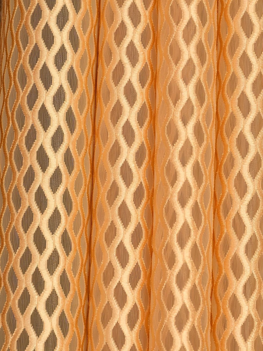 

Galaxy Home Decor Gold-Toned Set of 3 Floral Room Darkening Door Curtain
