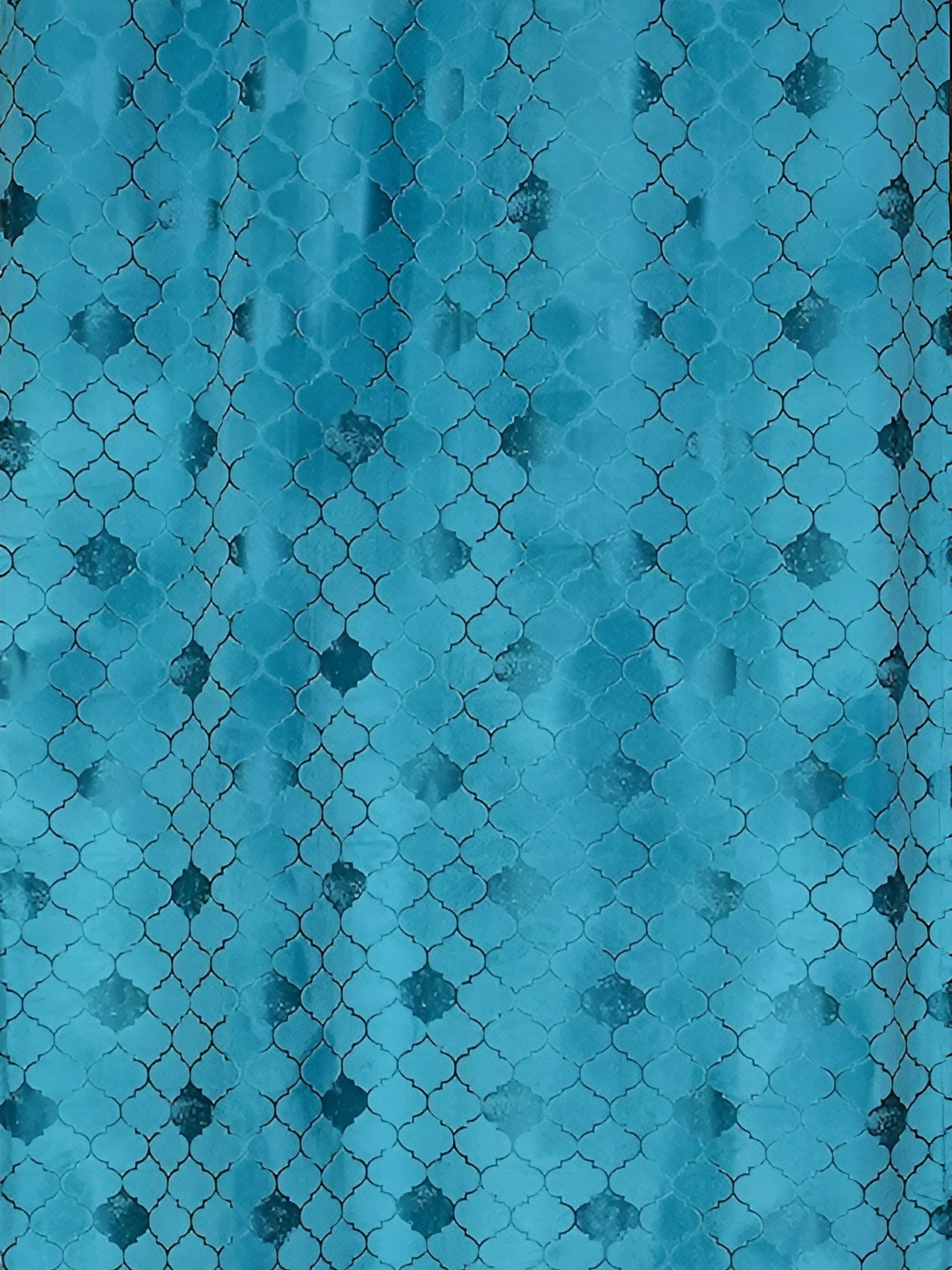 

Galaxy Home Decor Turquoise Blue Floral Room Darkening Window Curtain