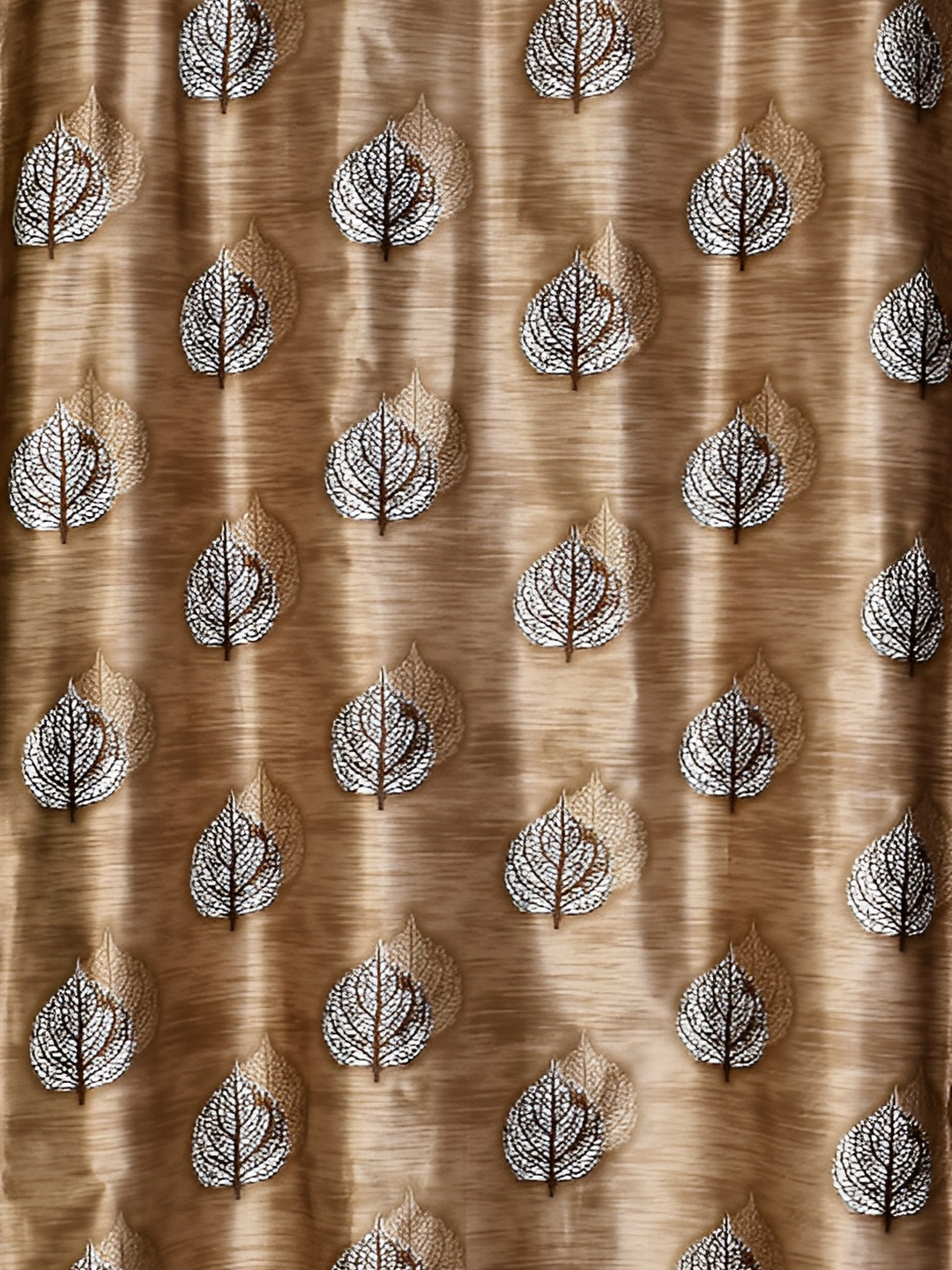 

Galaxy Home Decor Brown Floral Room Darkening Long Door Curtain
