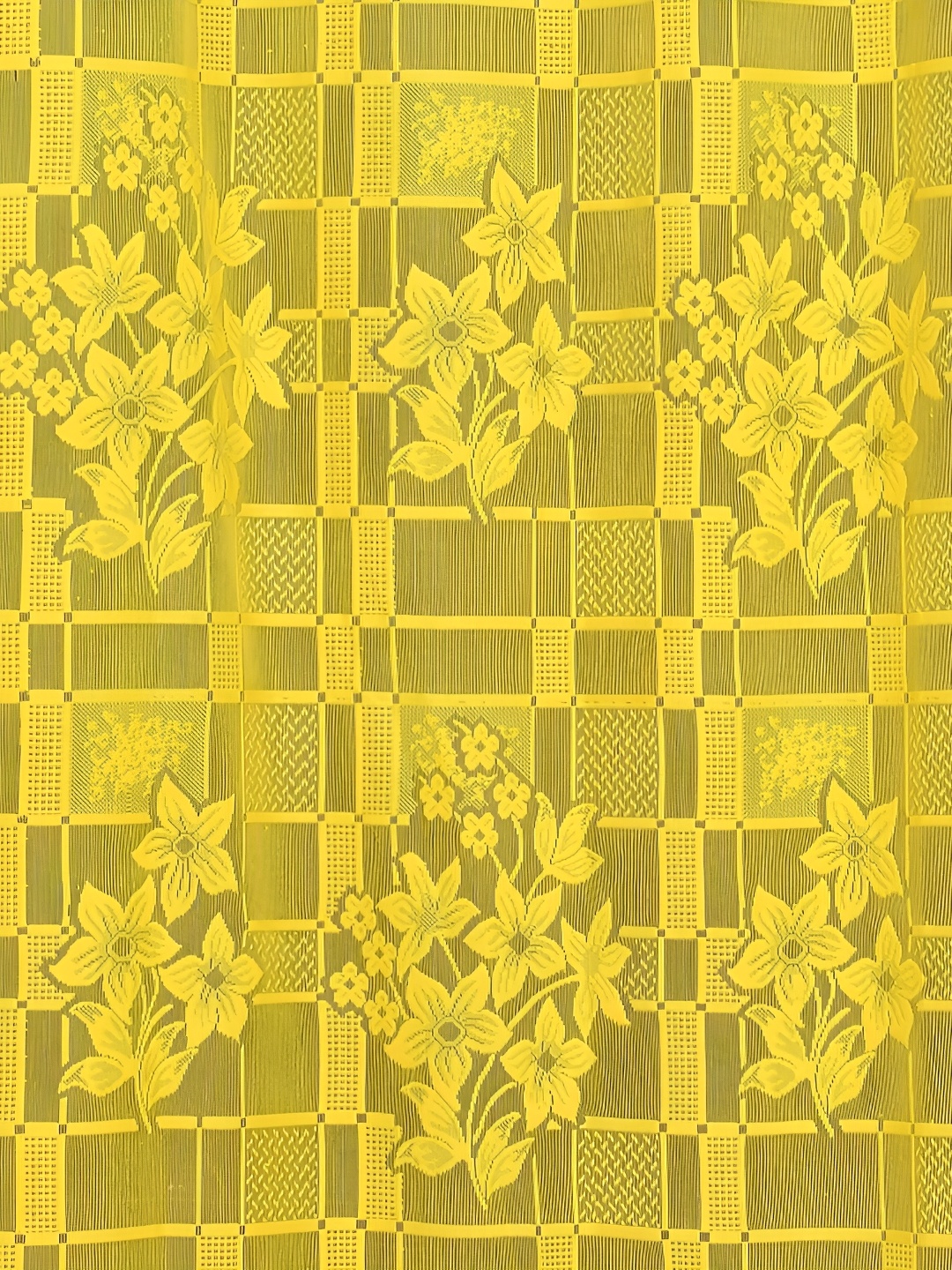 

Galaxy Home Decor Yellow Floral Room Darkening Door Curtain