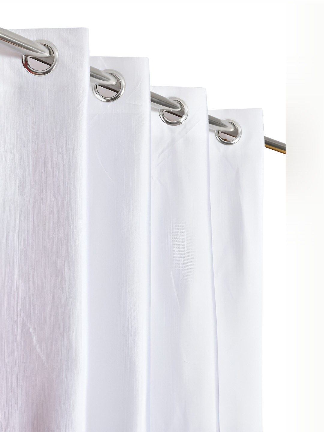 

Galaxy Home Decor Off White & White Set of 3 Floral Room Darkening Window Curtain