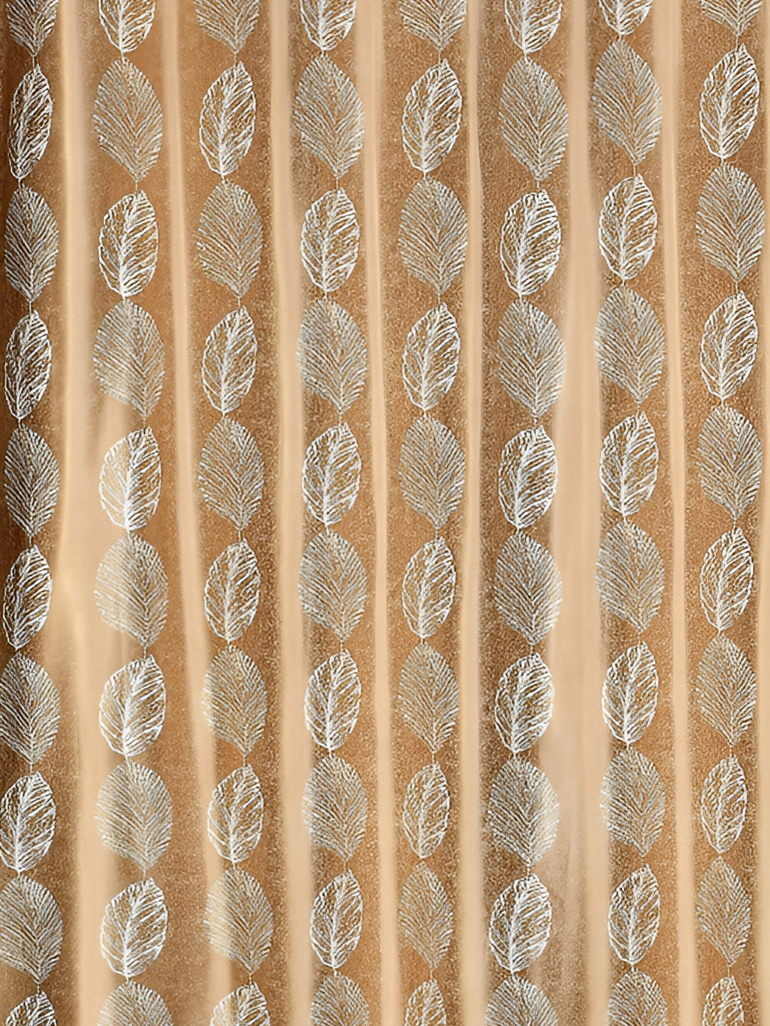 

Galaxy Home Decor Gold-Toned Set of 3 Floral Room Darkening Window Curtain