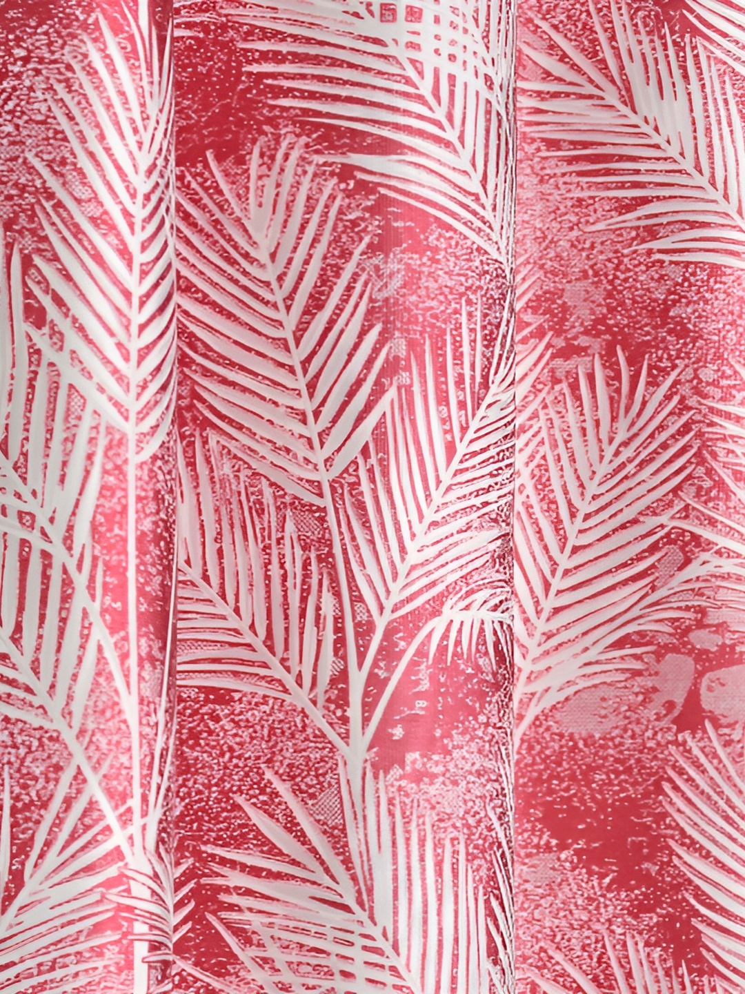 

Galaxy Home Decor Maroon Floral Room Darkening Window Curtain