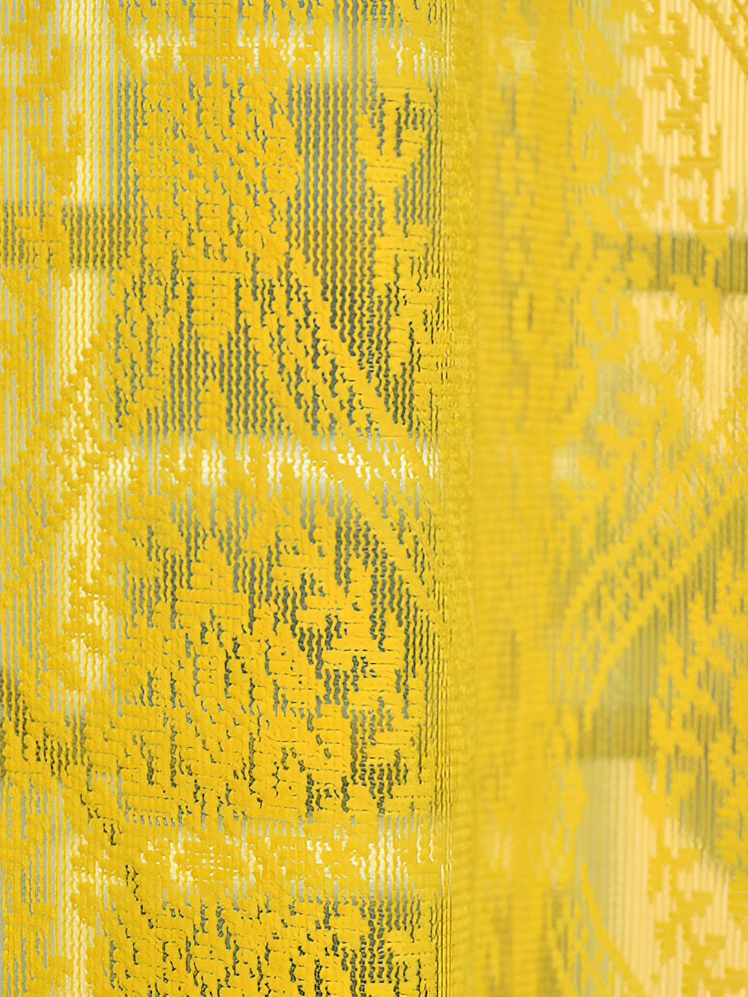 

Galaxy Home Decor Yellow Floral Room Darkening Long Door Curtain