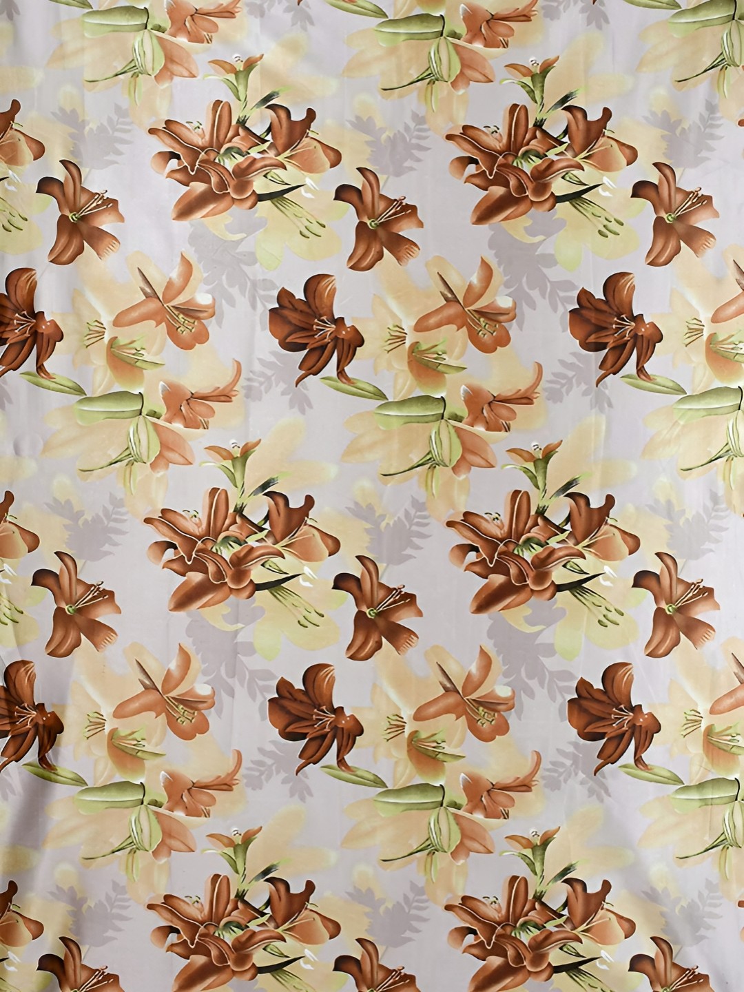 

Galaxy Home Decor Brown Set of 2 Floral Room Darkening Window Curtain