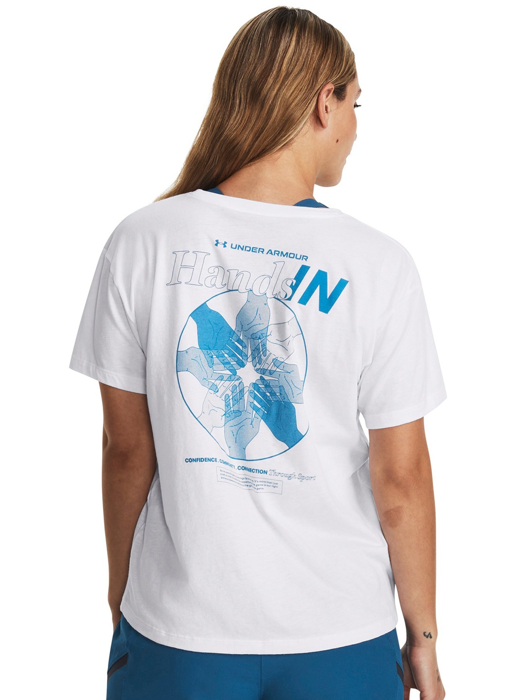 

UNDER ARMOUR We All Play Printed Relaxed-Fit T-shirt, White