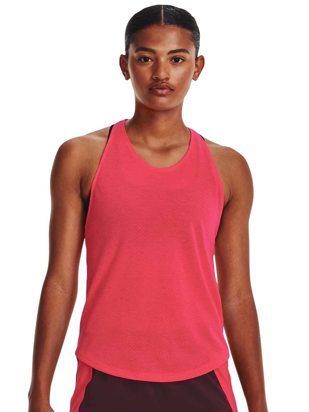 

UNDER ARMOUR UA Streaker Sleeveless Slim-Fit Run Tank T-shirt, Red