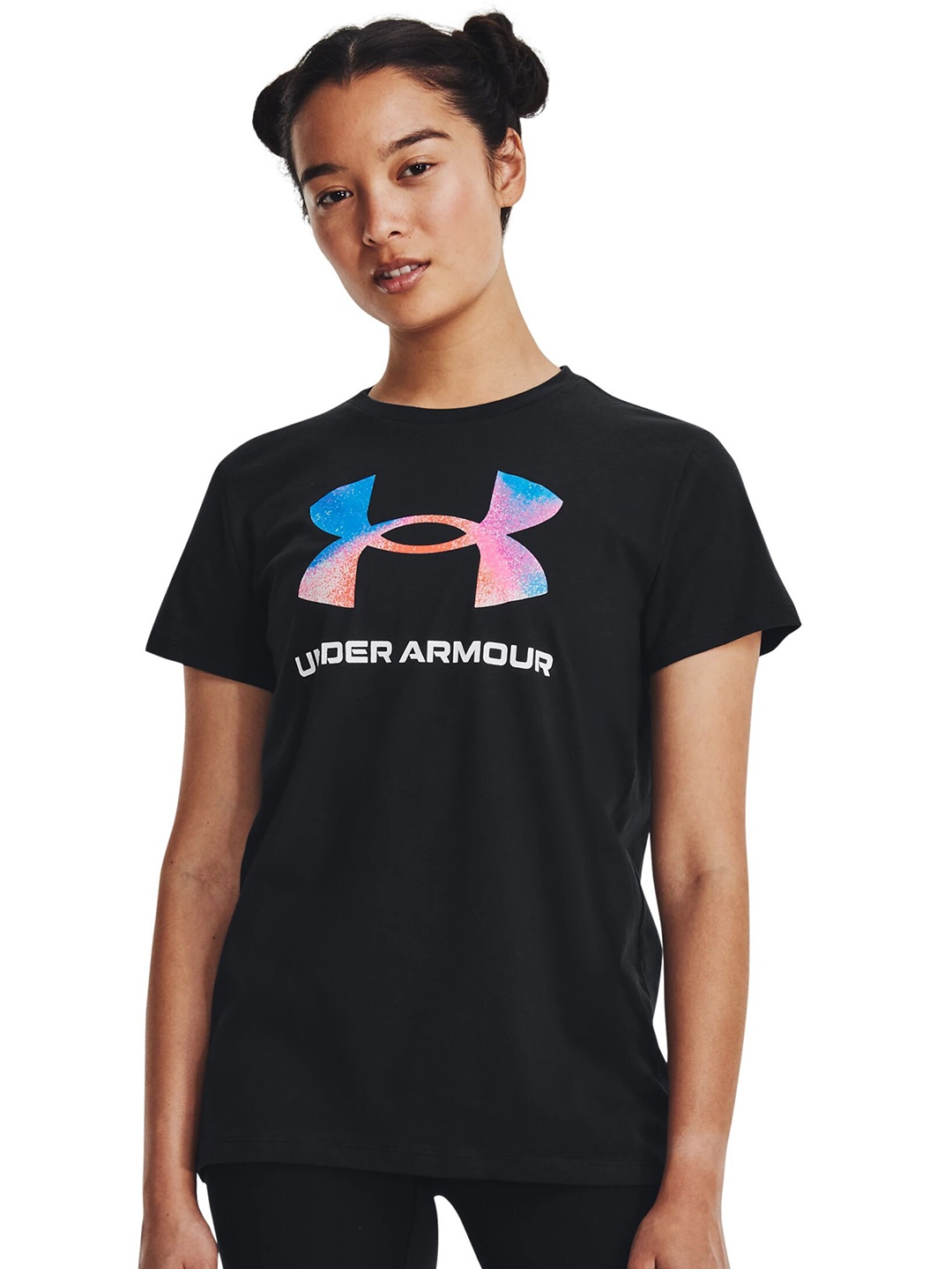 

UNDER ARMOUR Sportstyle Graphic-Printed Relaxed Fit T-Shirt, Black