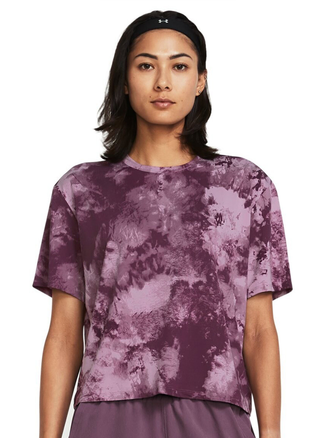 

UNDER ARMOUR UA RUSH Energy Printed Short Sleeve T-Shirt, Purple