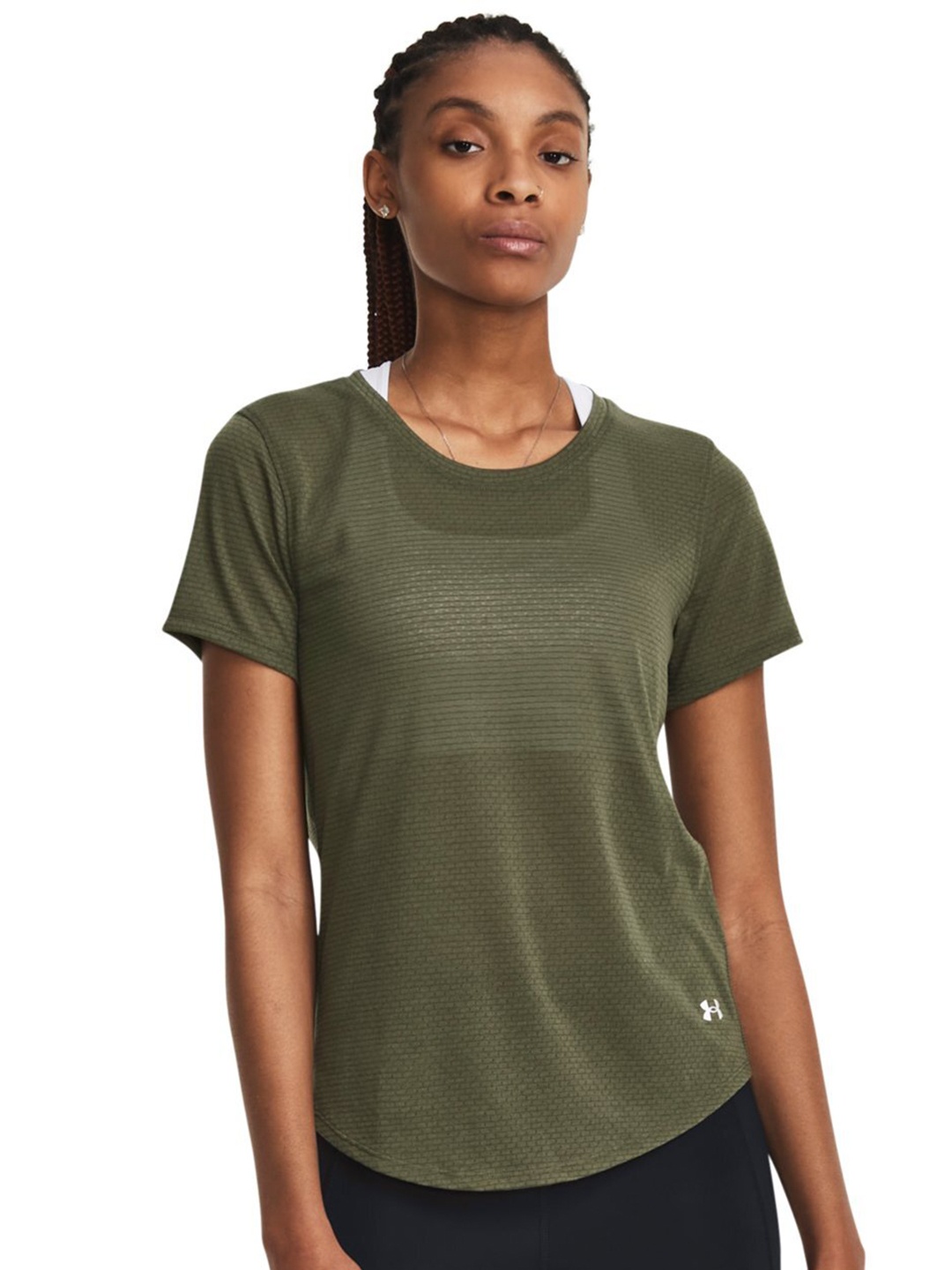 

UNDER ARMOUR Streaker Run Short Sleeve Slim-Fit T-Shirt, Green