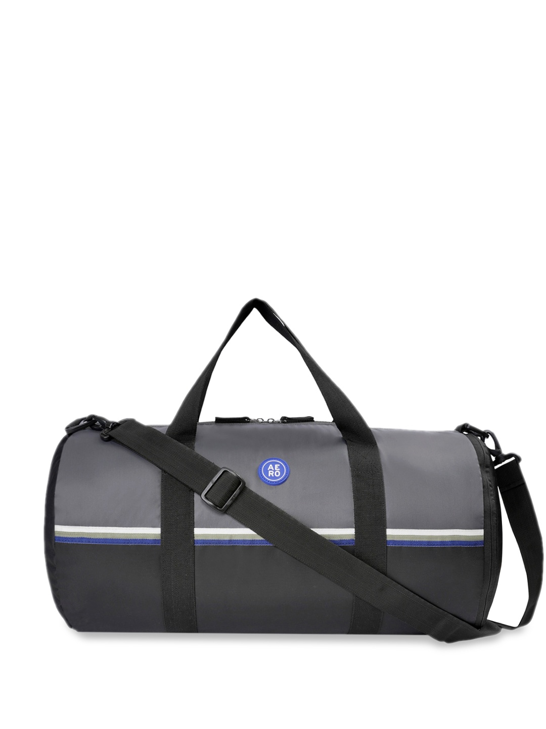 

Aeropostale Colourblocked Medium Sports or Gym Duffel Bag, Grey