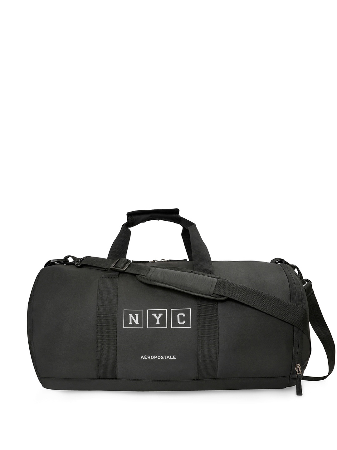 

Aeropostale Printed Small Sports or Gym Duffel Bag, Black