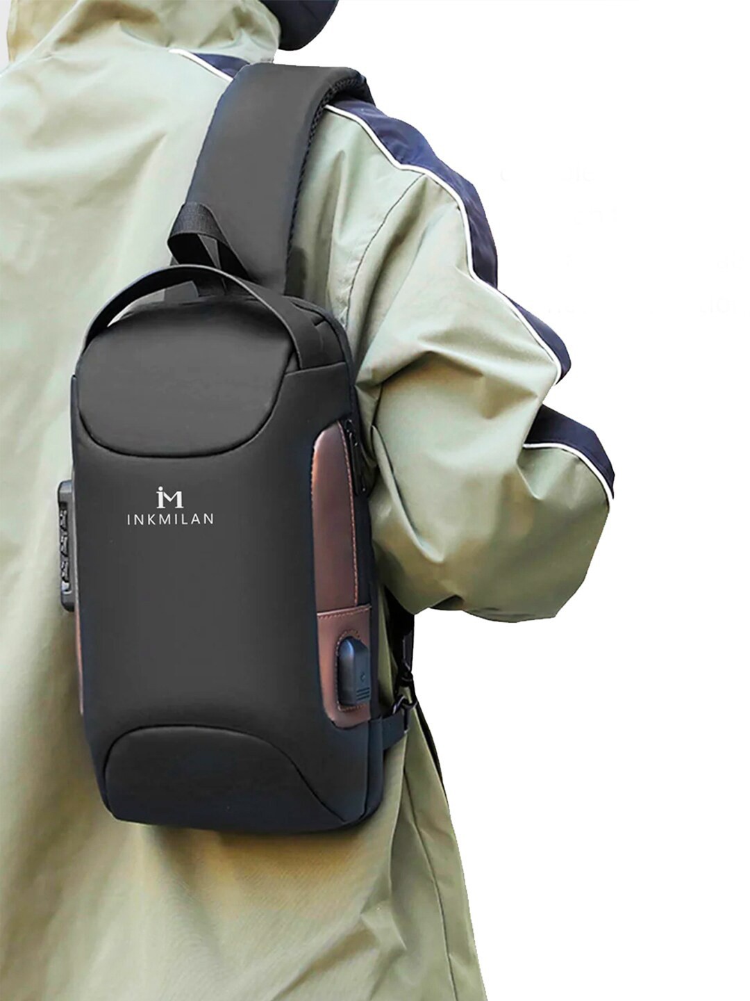 

INKMILAN Unisex Graphic Backpack, Black