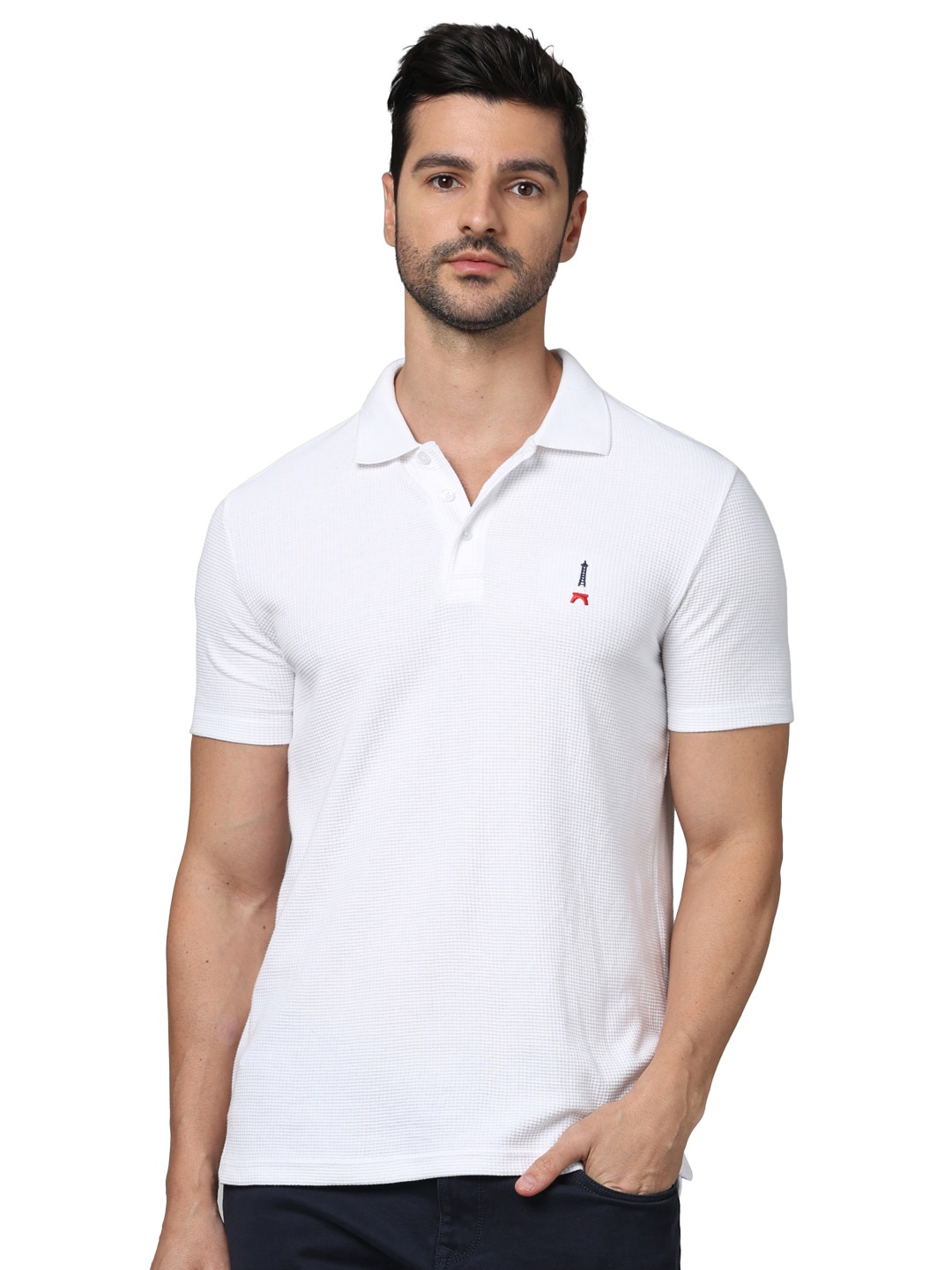 

Celio Men Polo Collar T-shirt, White