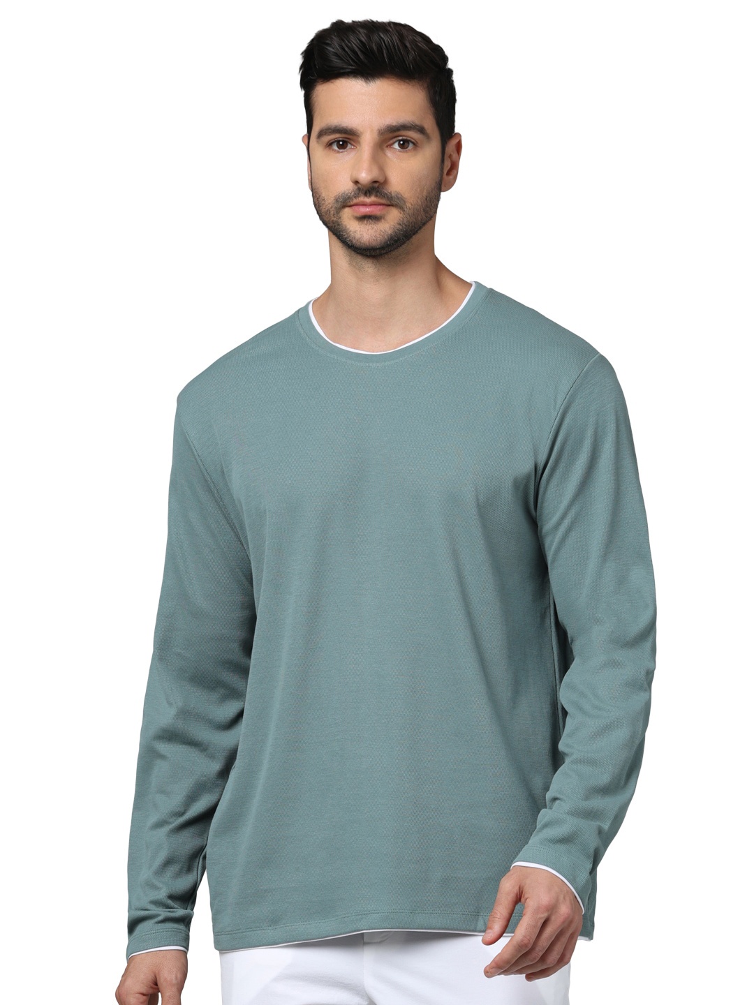 

Celio Men Raw Edge T-shirt, Blue