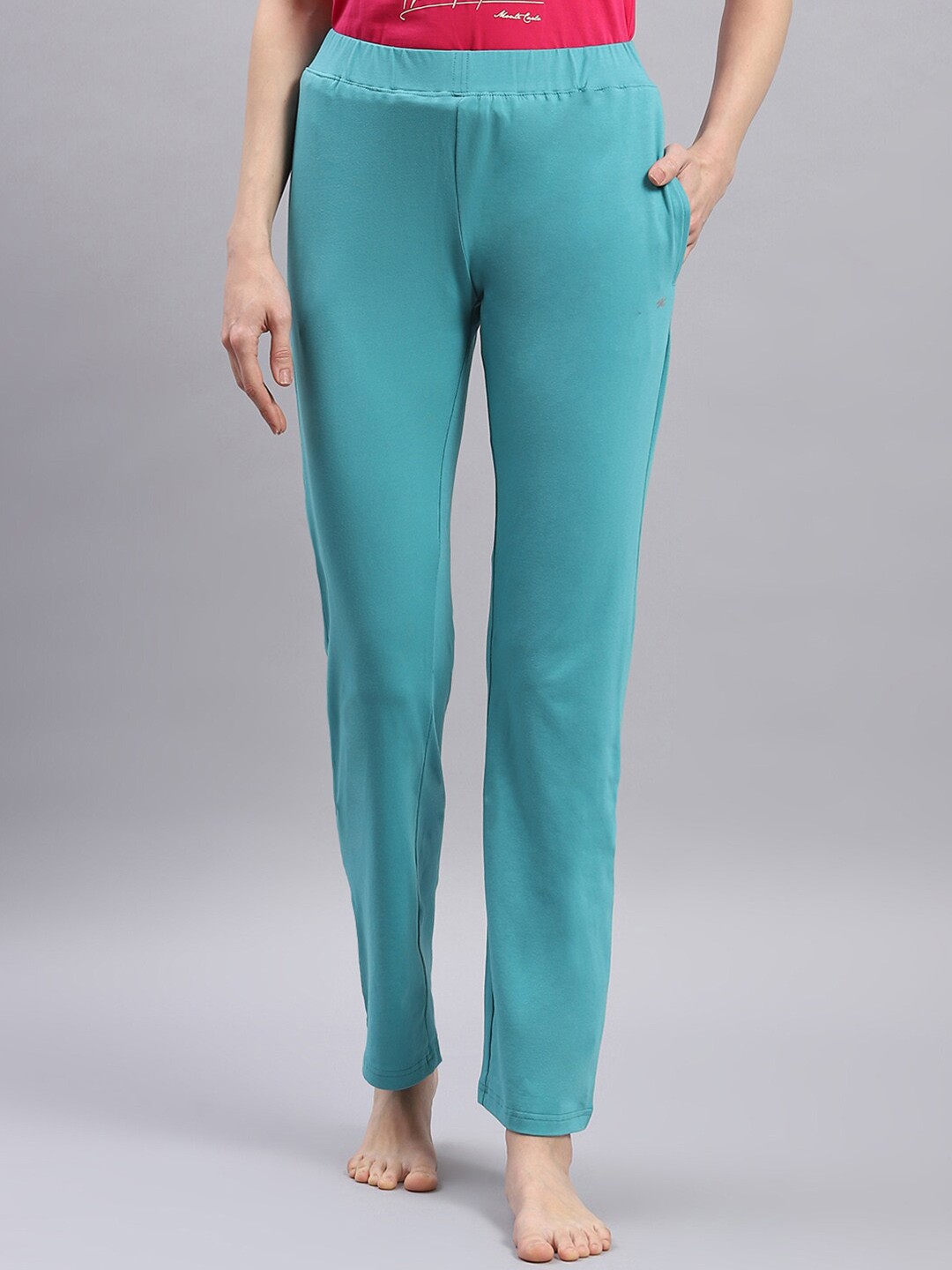 

Monte Carlo Women Mid-Rise Lounge Pants, Turquoise blue