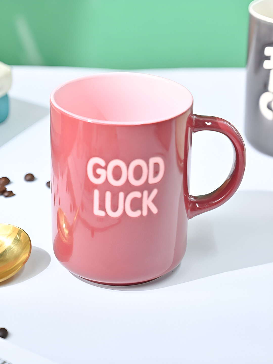 

MARKET99 Red & Grey Text or Slogans Printed Ceramic Glossy Mugs Set of Cups and Mugs