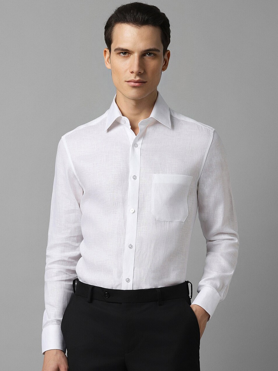 

Louis Philippe Men Opaque Formal Shirt, White