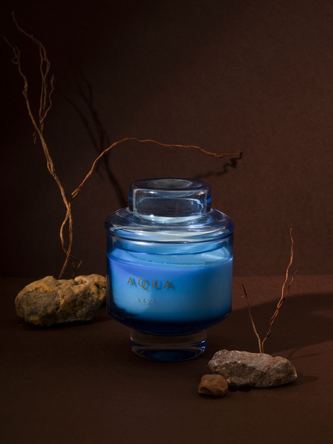 

Seva Home Aqua The Manhattan Scented Candle, Blue
