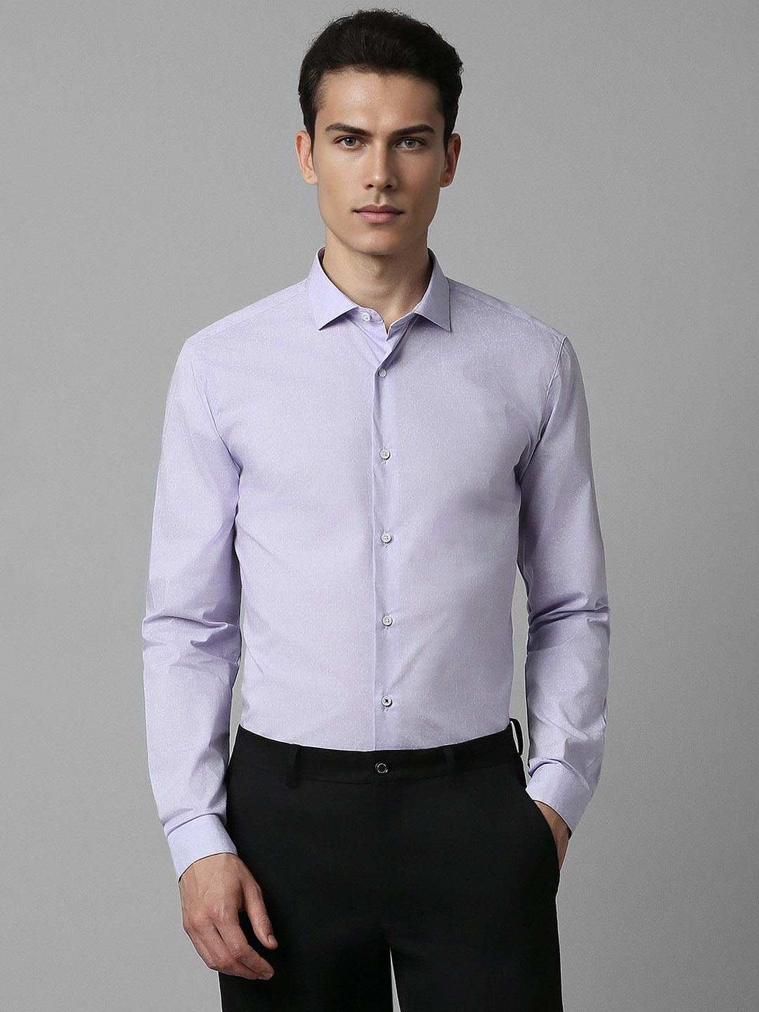 

Louis Philippe Sport Slim Fit Abstract Printed Casual Shirt, Lavender