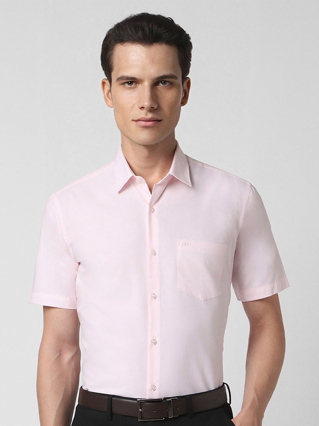 

Peter England Spread Collar Formal Shirt, Pink