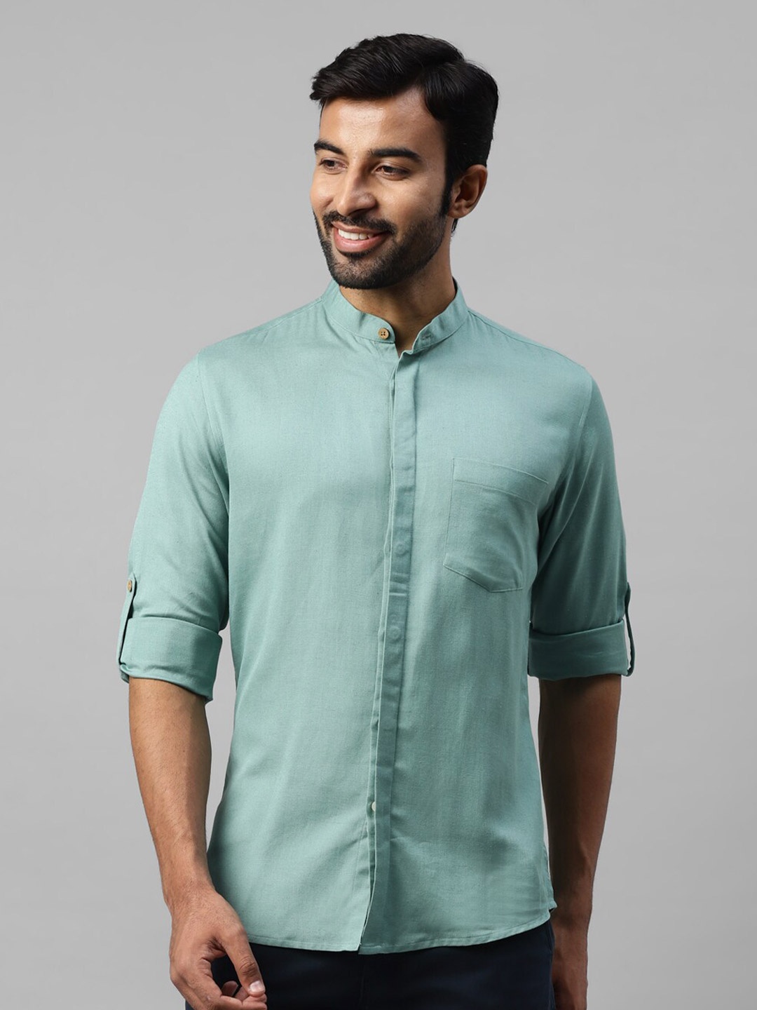 

DON VINO Men Comfort Opaque Casual Shirt, Green