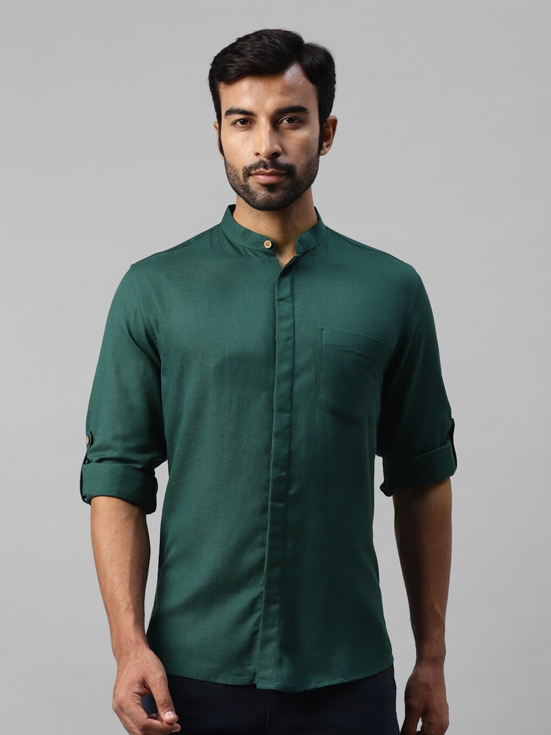 

DON VINO Men Comfort Opaque Casual Shirt, Green