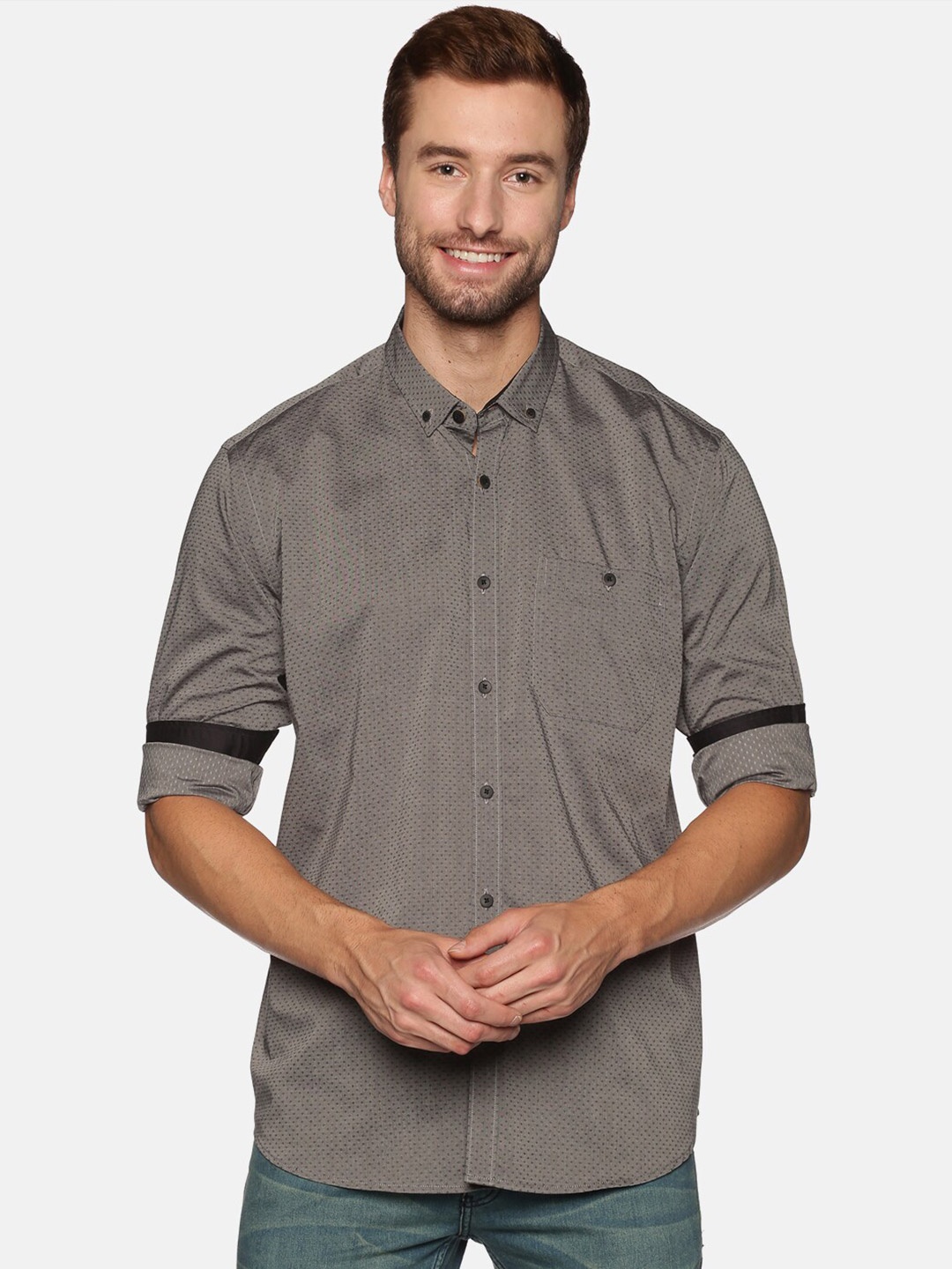 

DON VINO Men Comfort Opaque Casual Shirt, Black