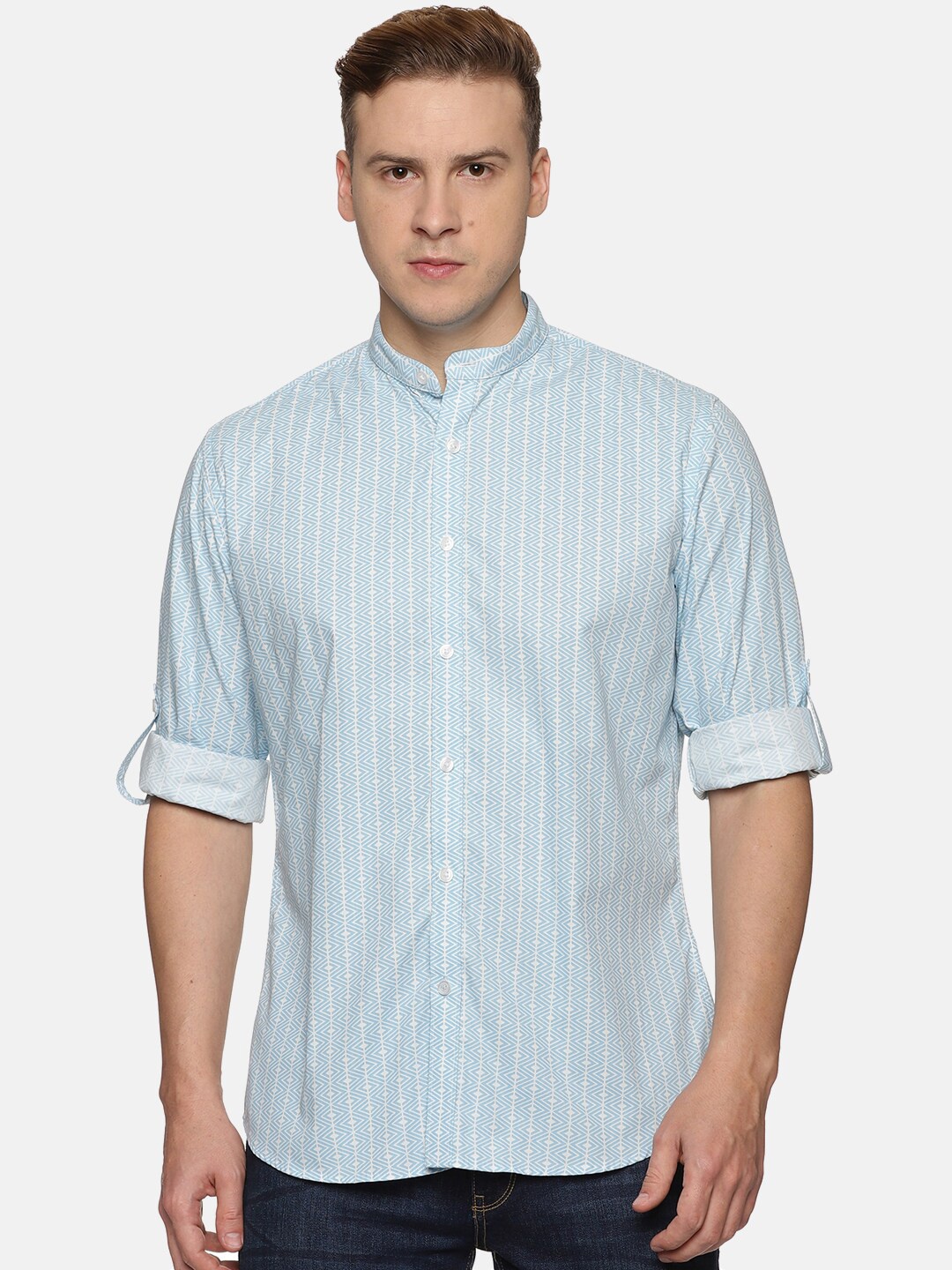 

DON VINO Men Comfort Opaque Checked Casual Shirt, Blue