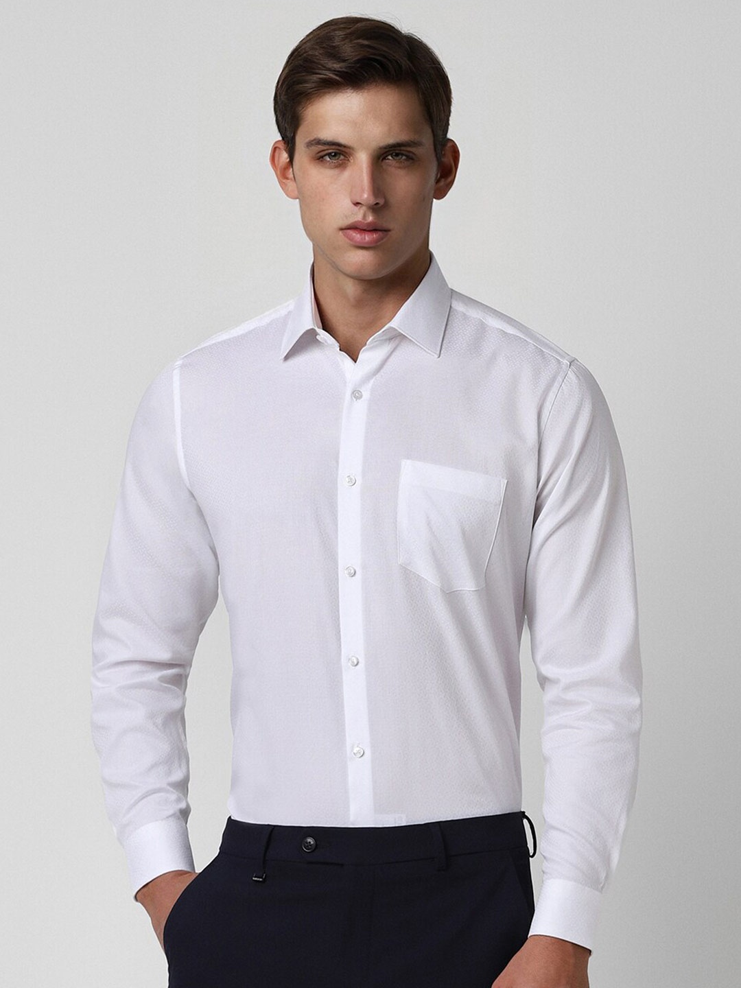 

Van Heusen Men Opaque Shirt, White