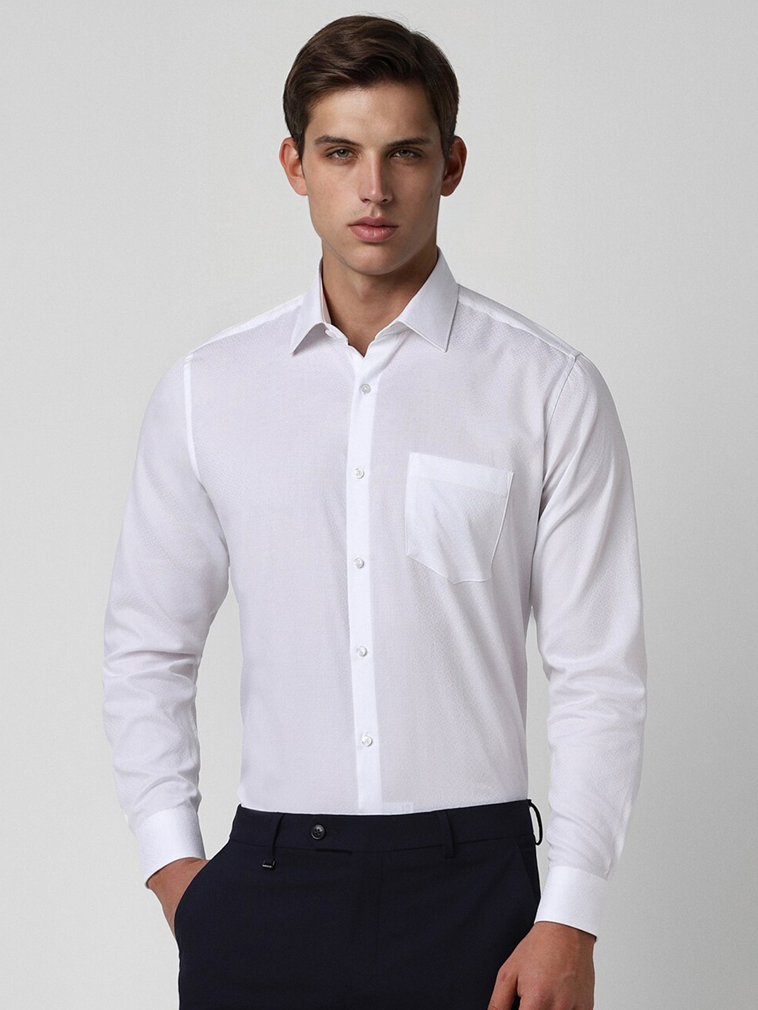 

Van Heusen Men Opaque Party Shirt, White