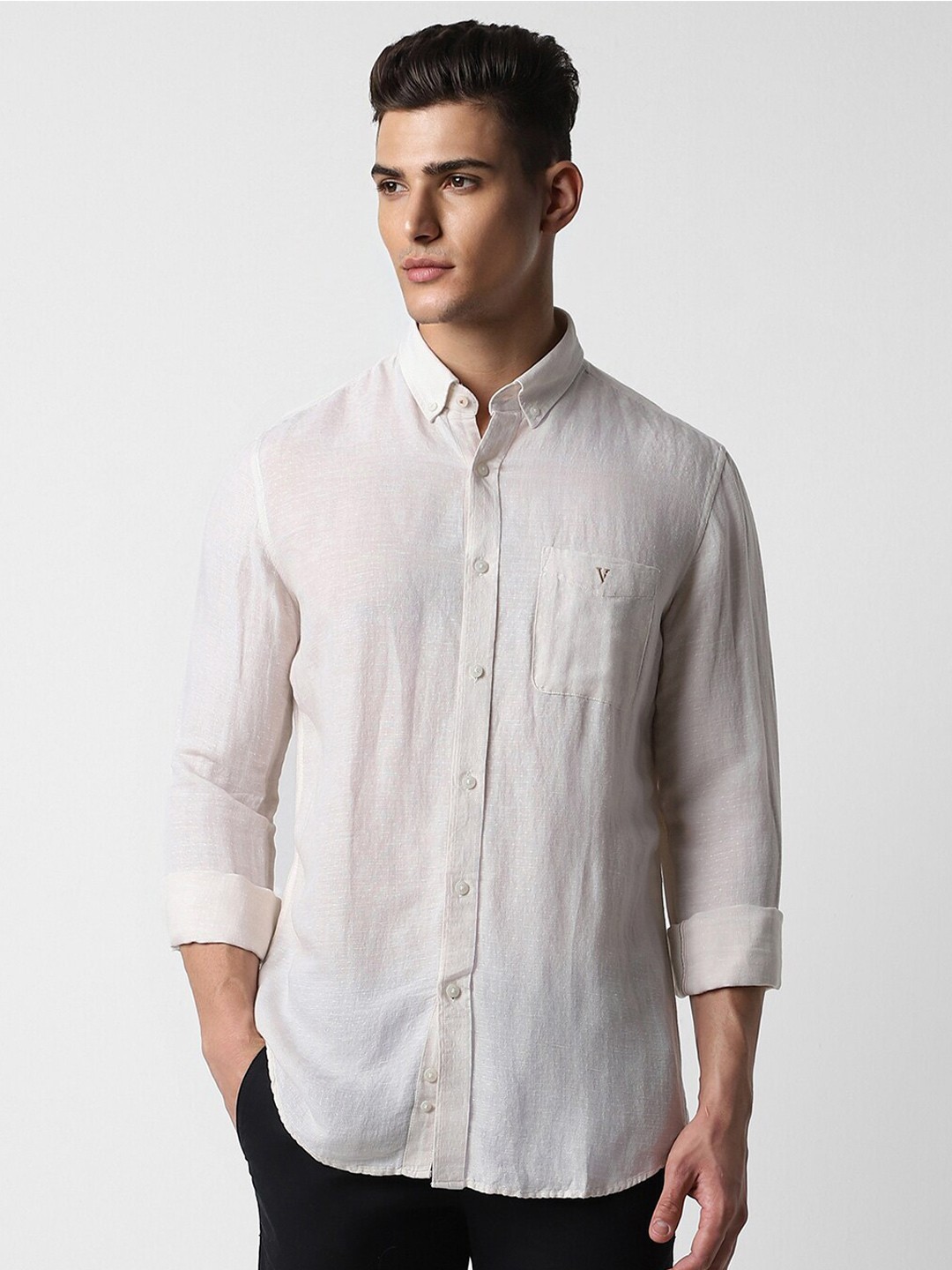 

Van Heusen Sport Men Slim Fit Opaque Casual Shirt, White