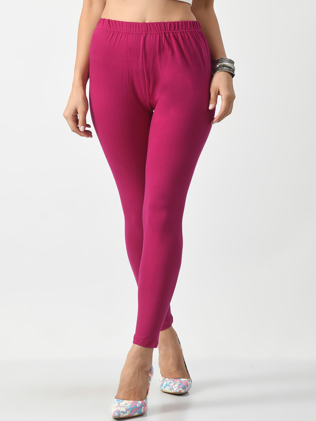 

BAESD Slim-Fit Ankle-Length Leggings, Magenta