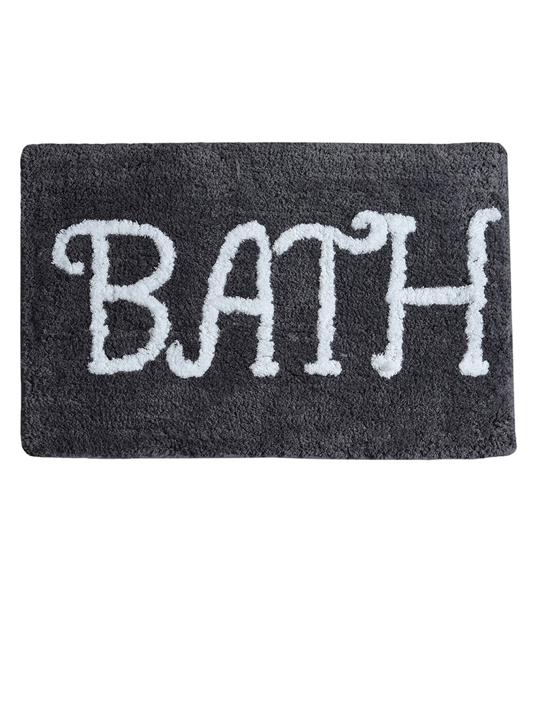 

Aura Grey & White Printed Rectangular 1850 GSM Anti Skid Bath Rug