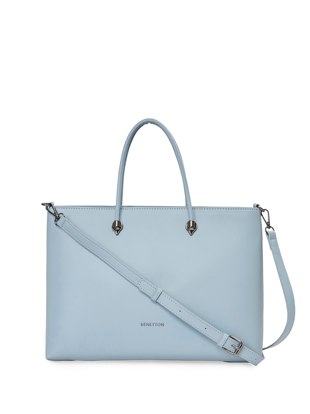 

United Colors of Benetton PU Shopper Tote Bag, Blue