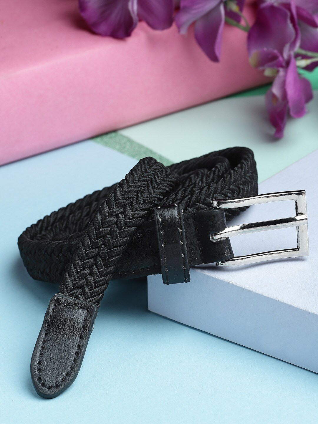 

Stoln Girls Black Braided Belt