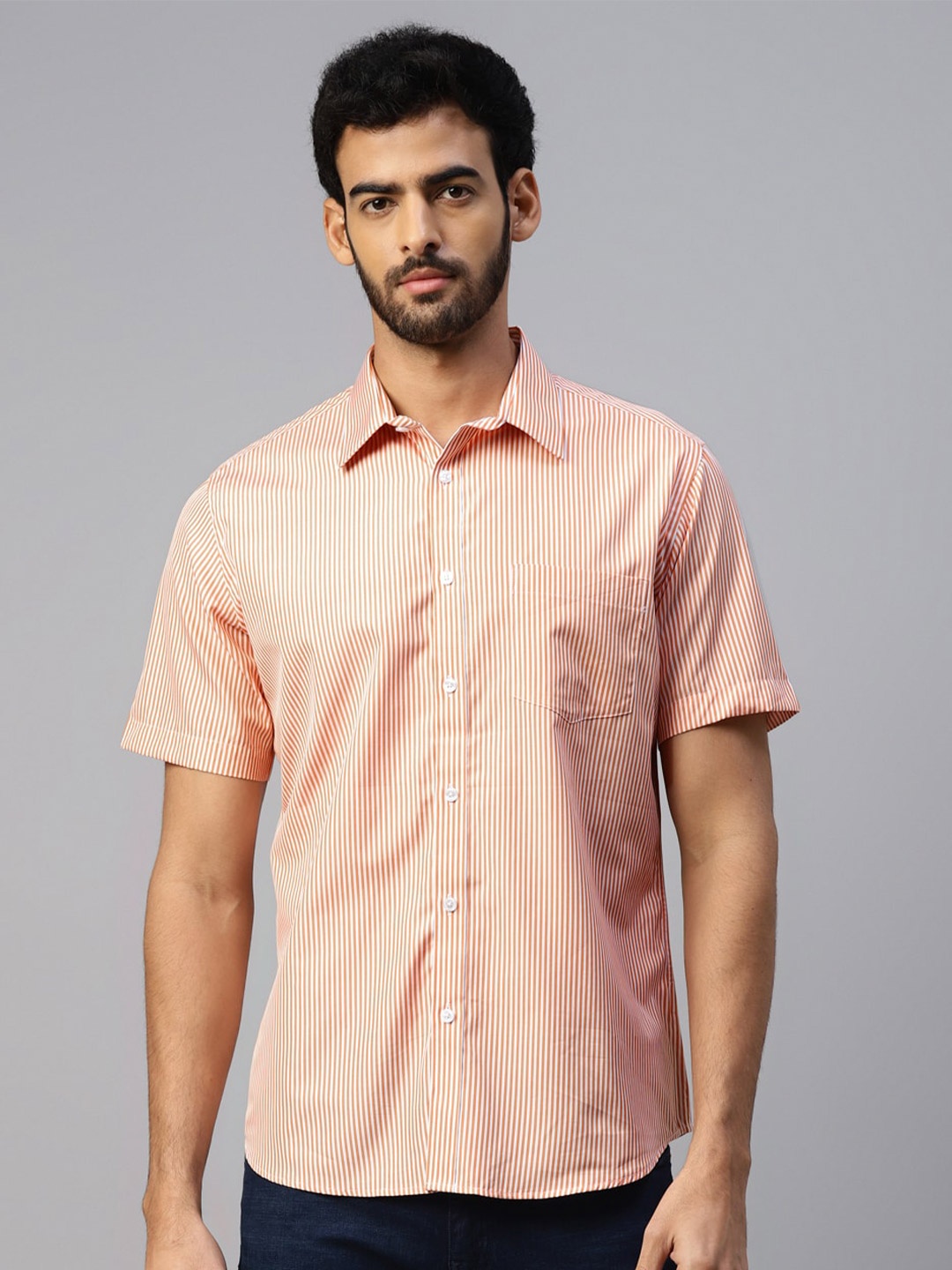 

DON VINO Men Comfort Opaque Casual Shirt, Orange