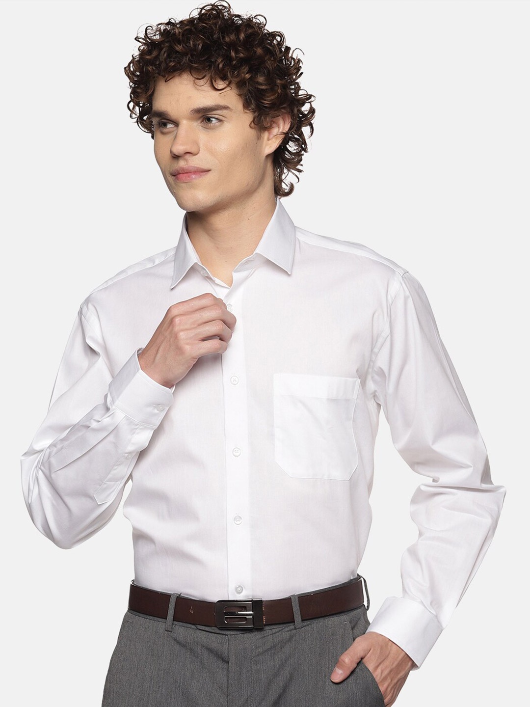 

DON VINO Men Comfort Opaque Casual Shirt, White