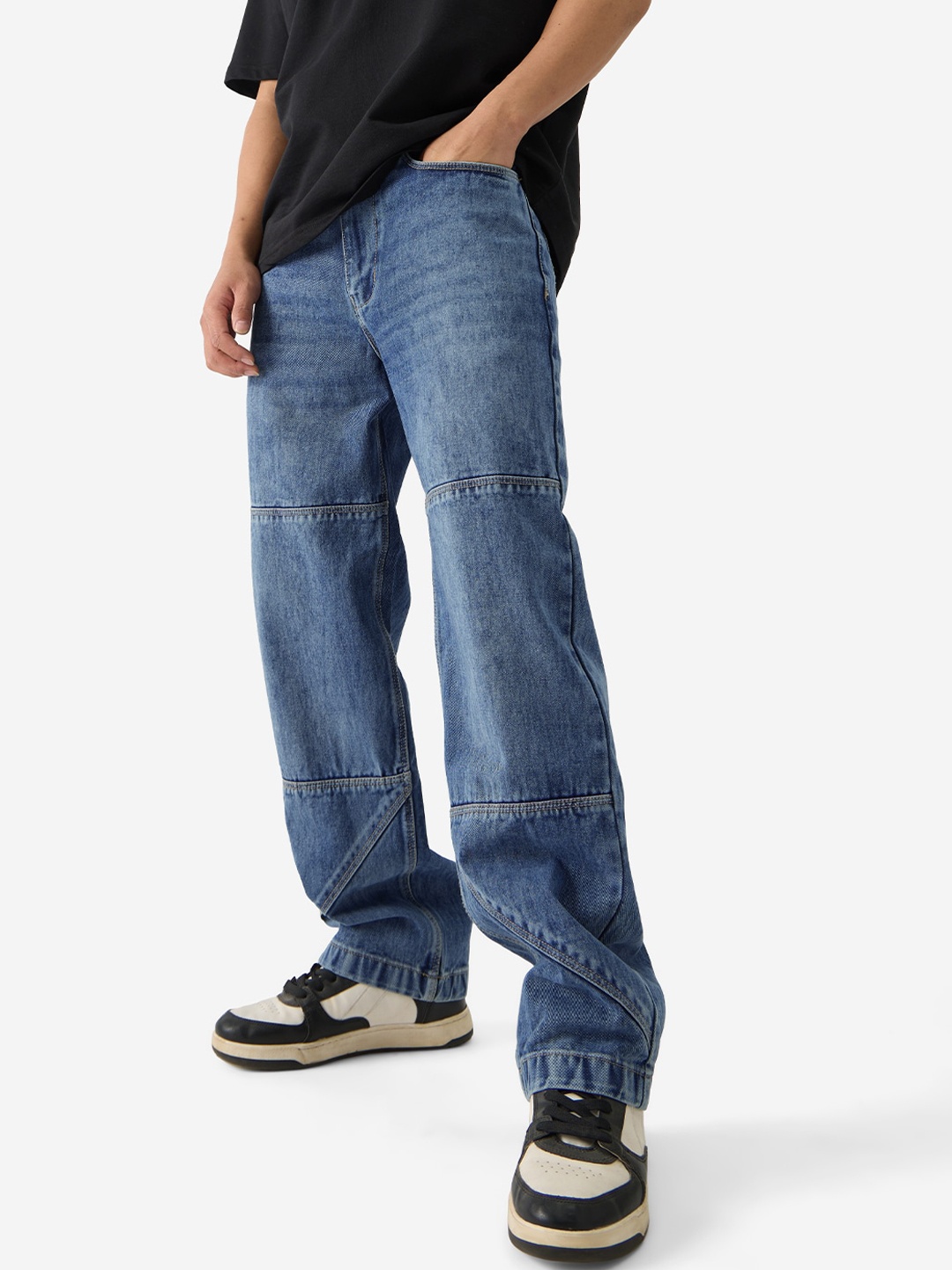 

The Souled Store Men Blue Flared Light Fade Jeans
