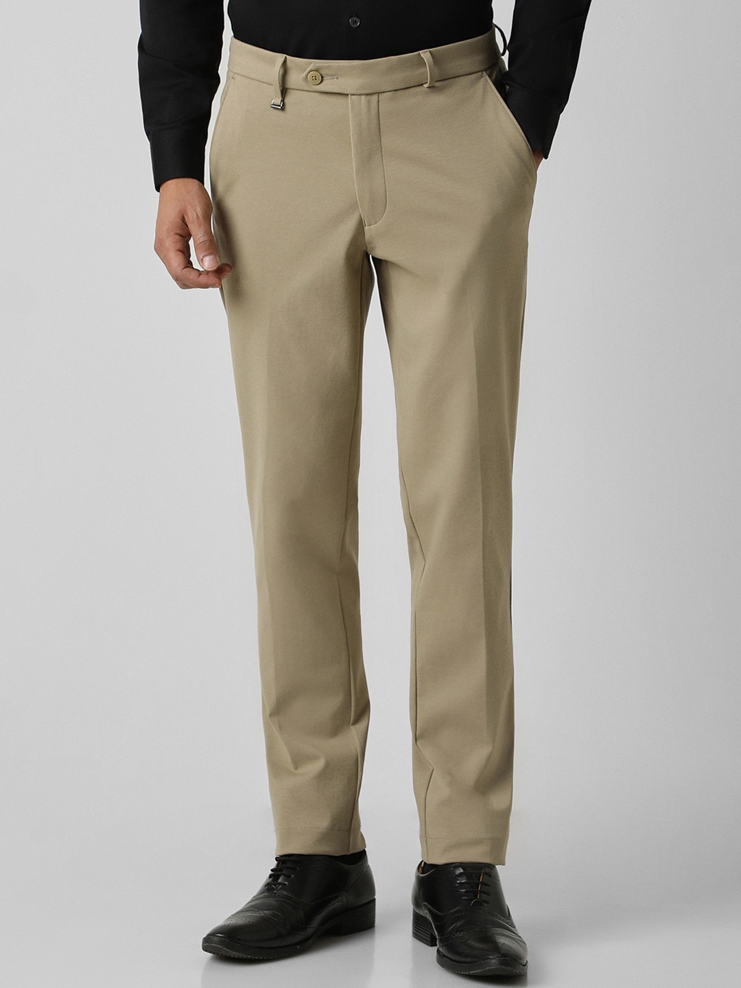 

Van Heusen Men Slim Fit Trousers, Khaki