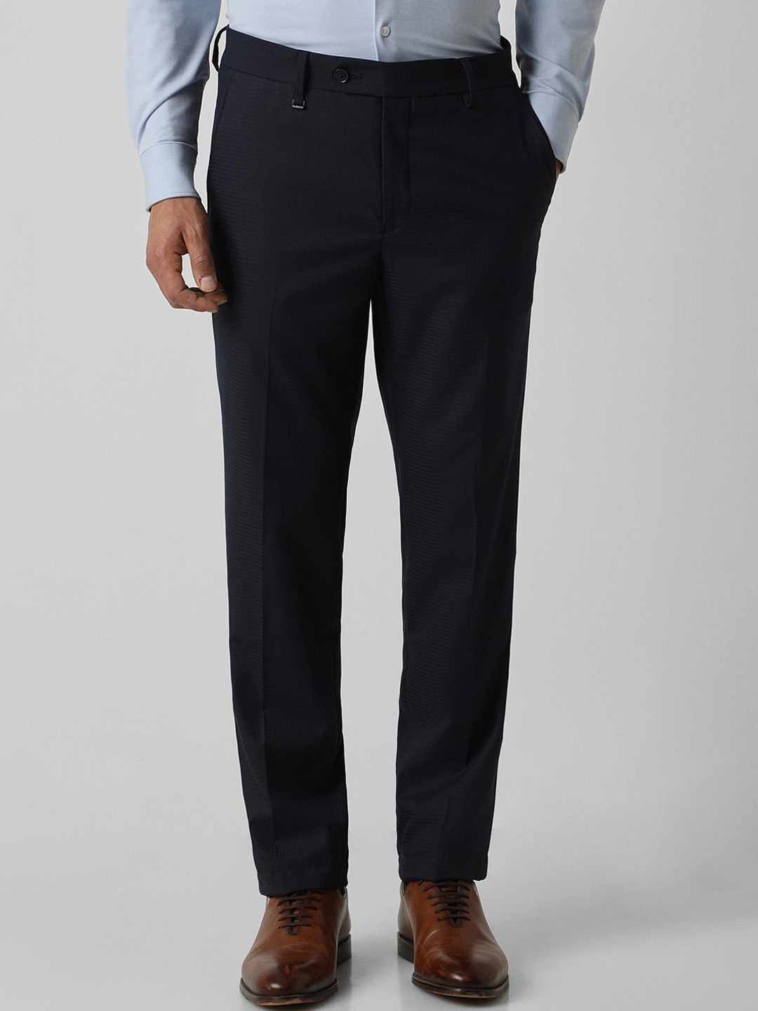 

Van Heusen Men Slim Fit Trousers, Navy blue