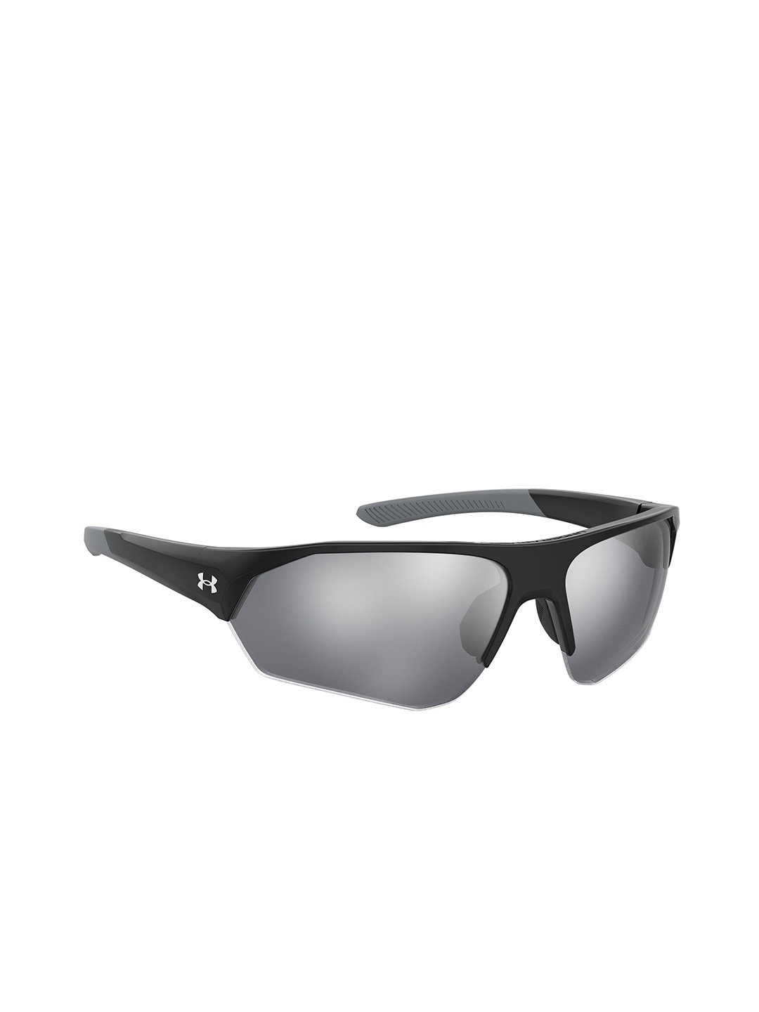 

UNDER ARMOUR UA DOMINATE Kids Rectangular Sunglass With UV Protected Lens 20409408A64T4, Silver