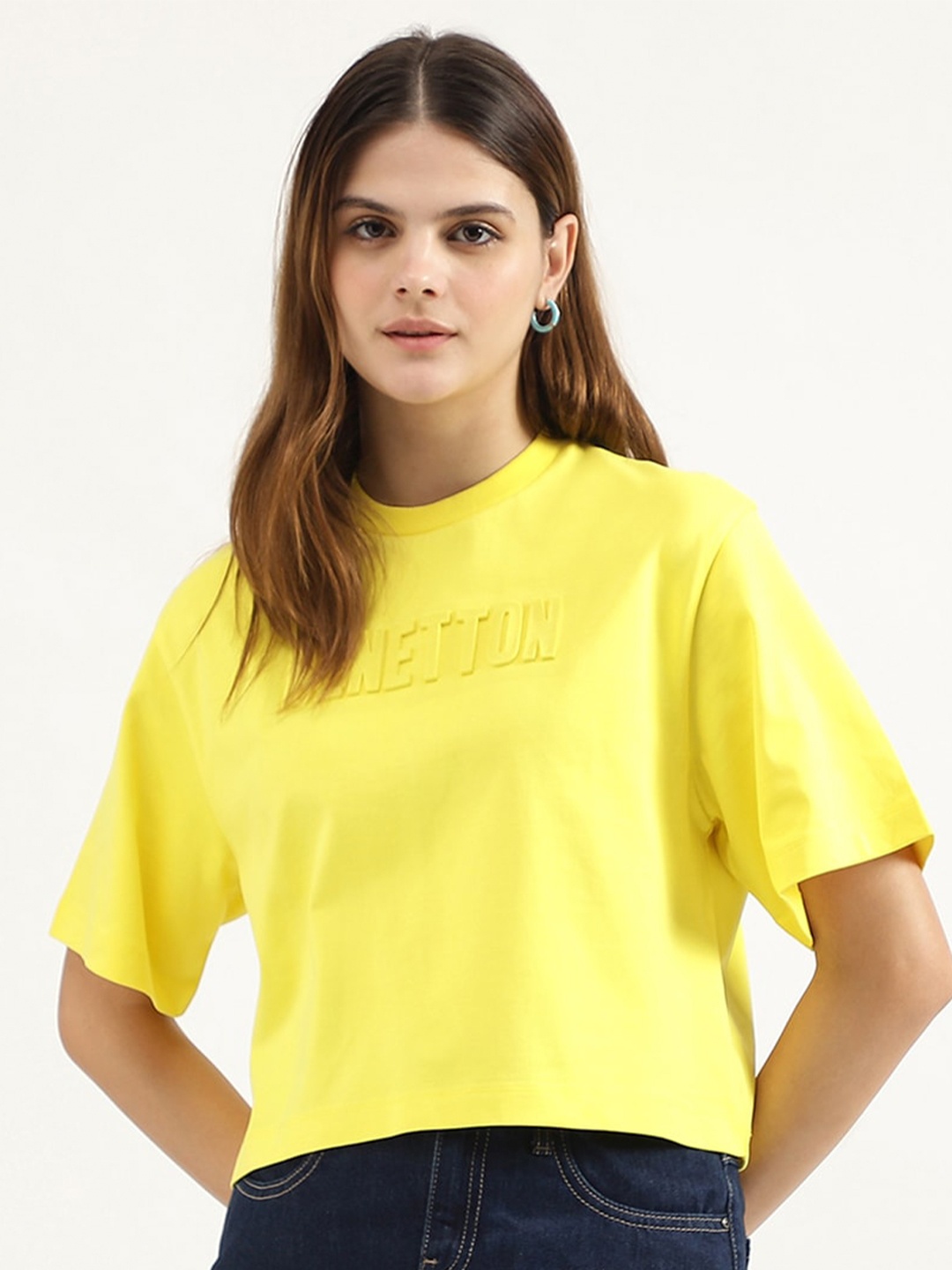 

United Colors of Benetton Cotton Top, Yellow