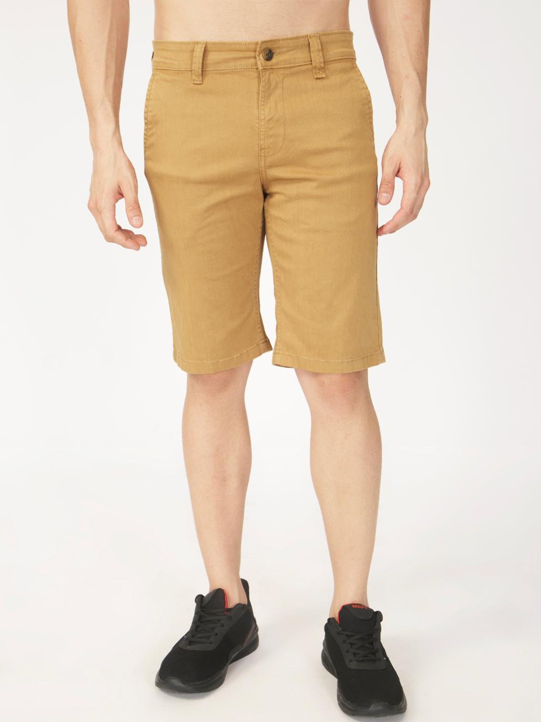 

Jean Cafe Men Slim Fit Shorts, Khaki