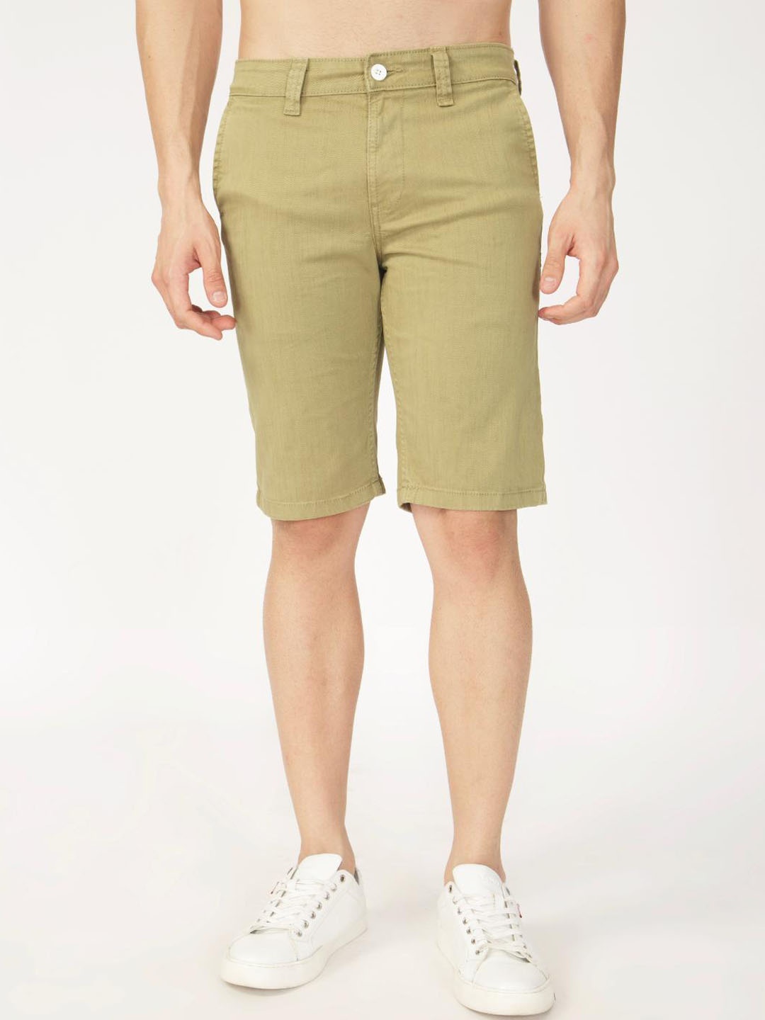 

Jean Cafe Men Slim Fit Shorts, Green