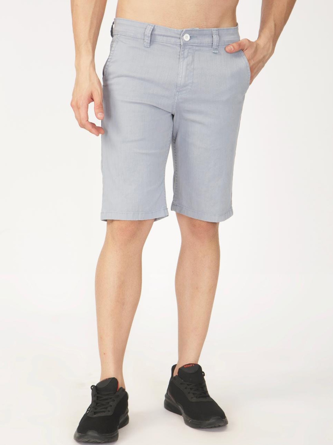 

Jean Cafe Men Slim Fit Shorts, Grey