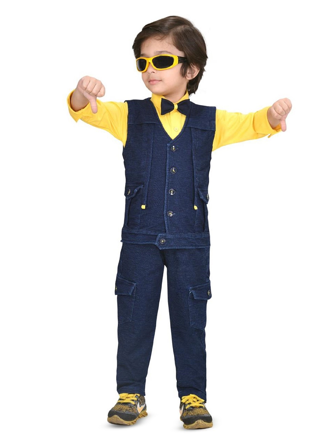 

BAESD Boys Shirt with Trousers, Yellow